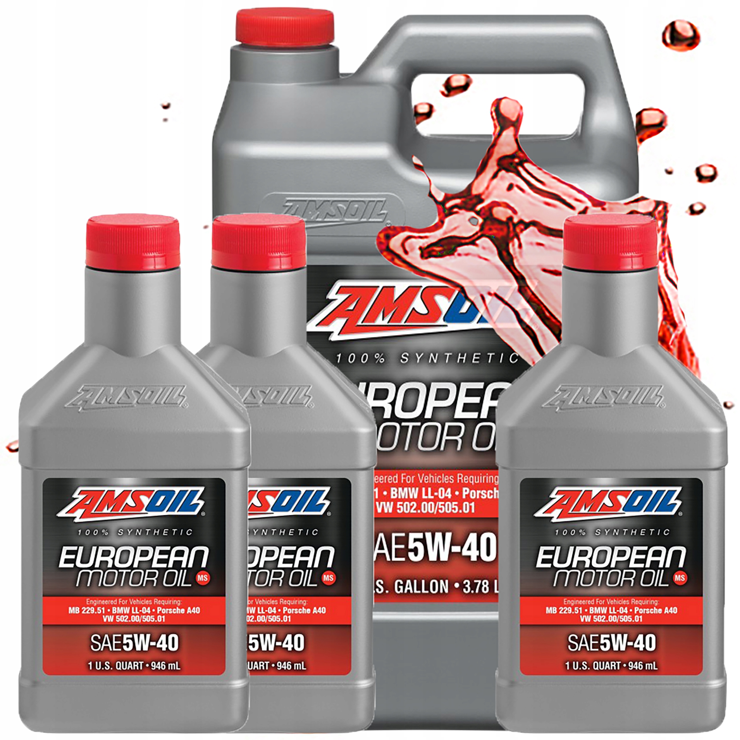 Syntetický Motorový Olej Amsoil 5V40 European Motor Oil C3 Dpf Afl 6,62 L