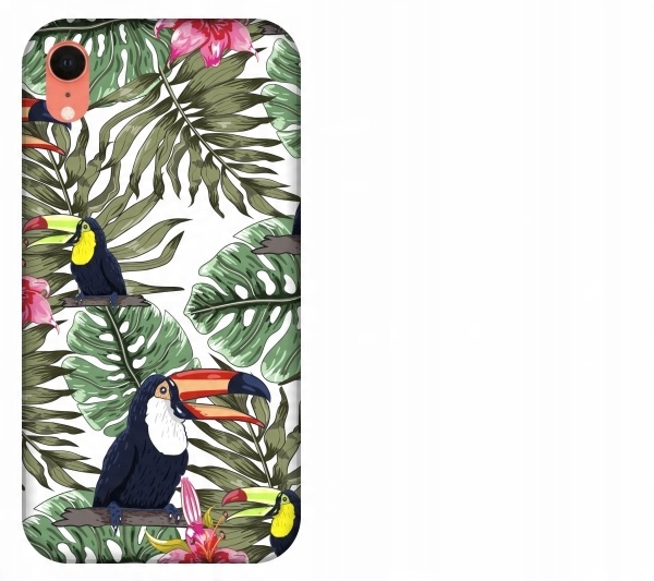 

Etui pokrowiec iPhone Xr Tukan ptak tropikalny