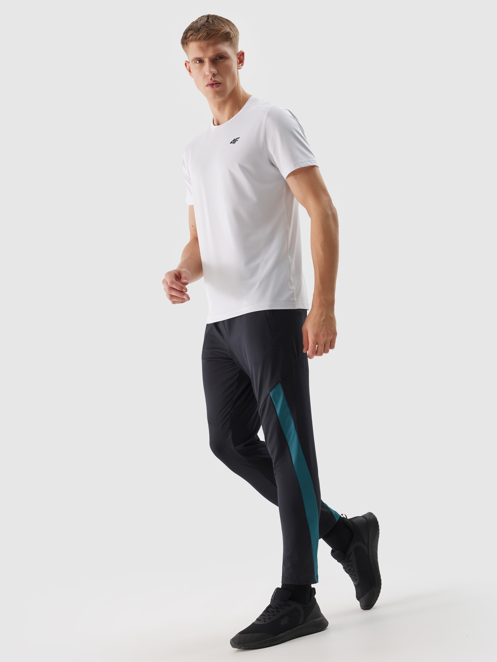 KOSZULKA 4F MĘSKA TRENINGOWA REGULAR SZYBKOSCHNĄCA - BIAŁA r. XXL Kolekcja Wiosna/Lato 2024
