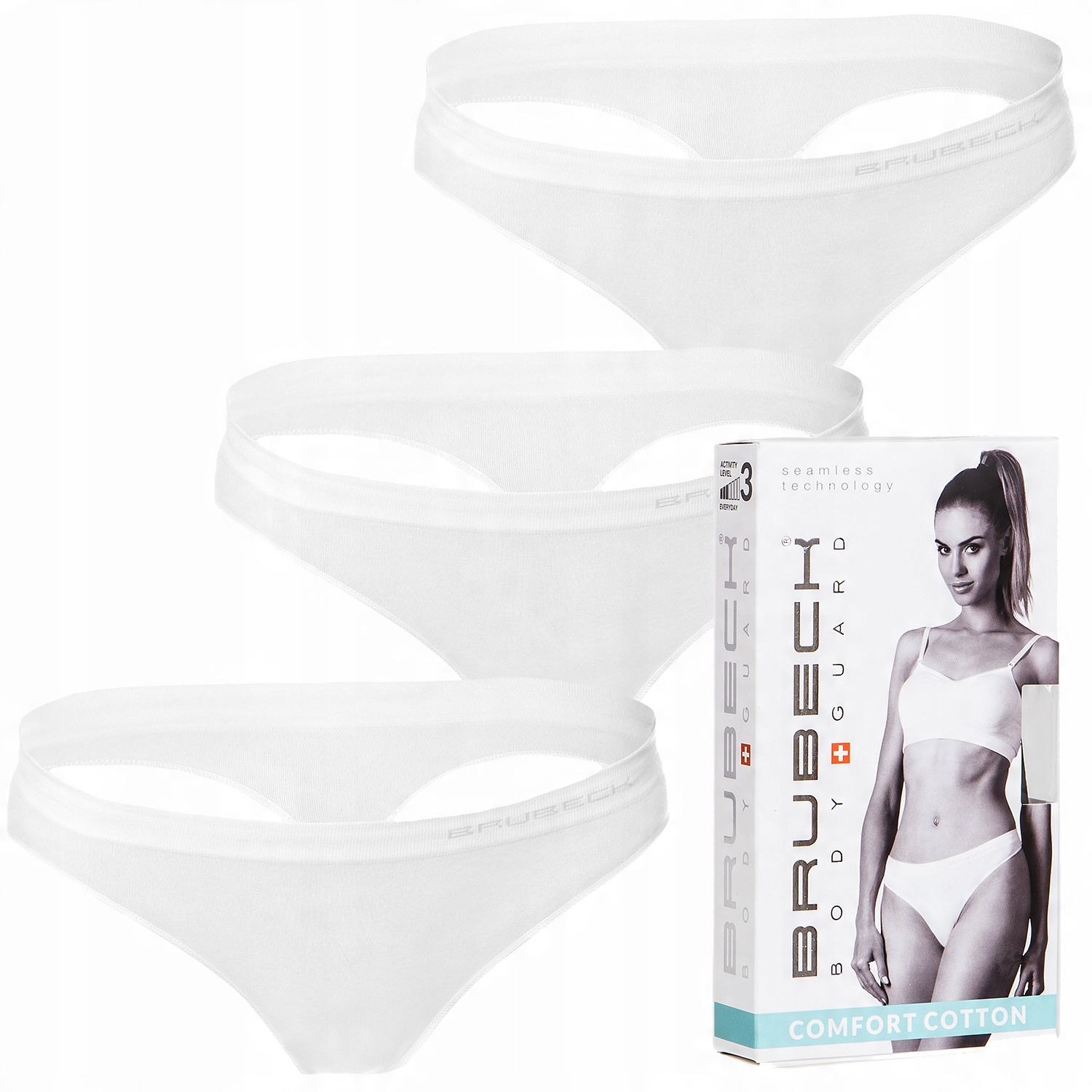 

Zestaw Stringi 3szt Brubeck Comfort Cotton S BI32