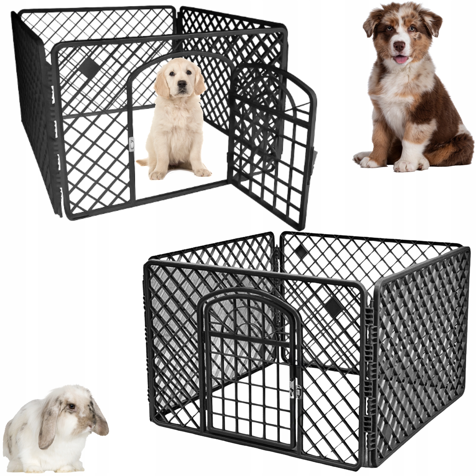 Kotec pro štěňata Ohrada pro psa Výběh pro malá zvířata Skládací