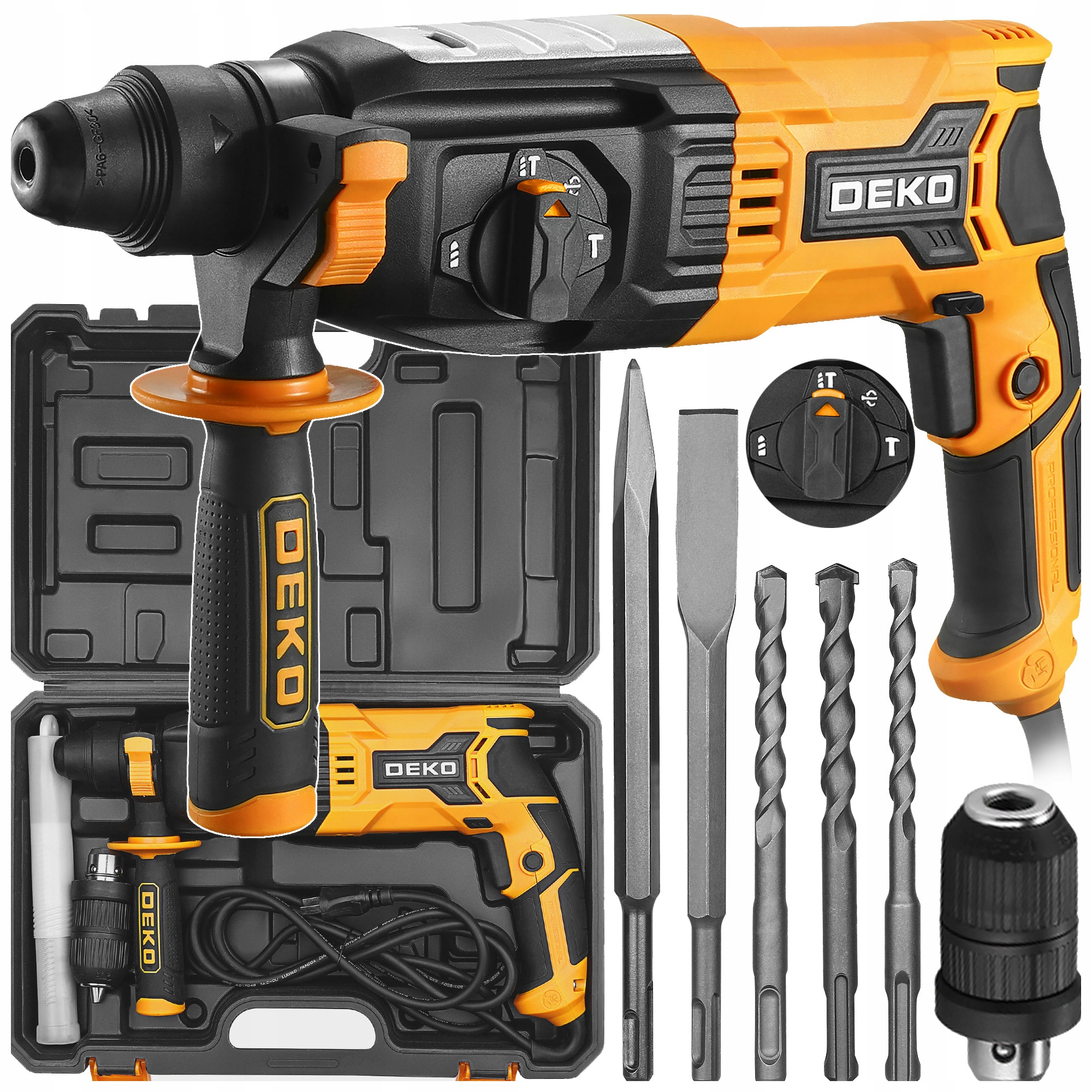 Wiertarka Udarowa Młotowiertarka Wiertarka Z Udarem Sds+ Plus Mocna Deko