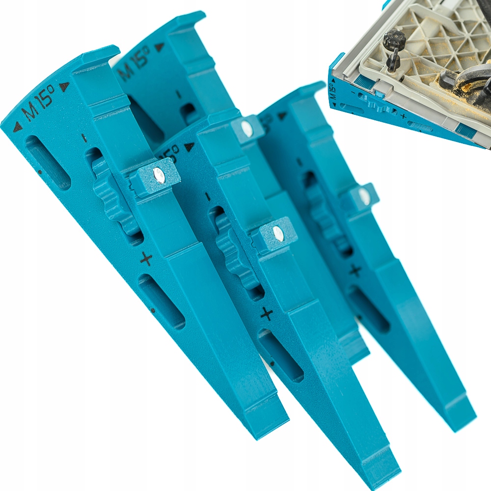 Úhlová distanční vložka WedgeM15 s řezem 60° na místo 45° pro vodicí lištu Makіta