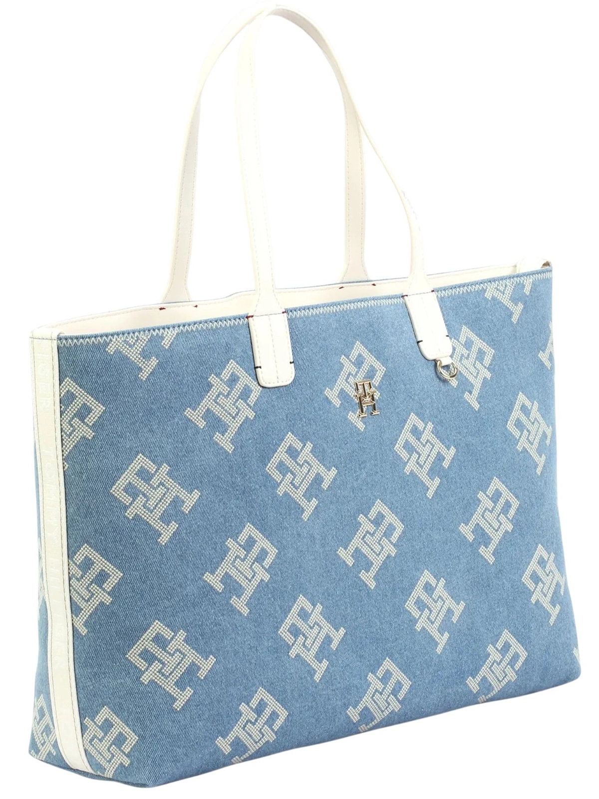 Tommy Hilfiger Dámská kabelka Tote AW0AW14763 modrá džínová