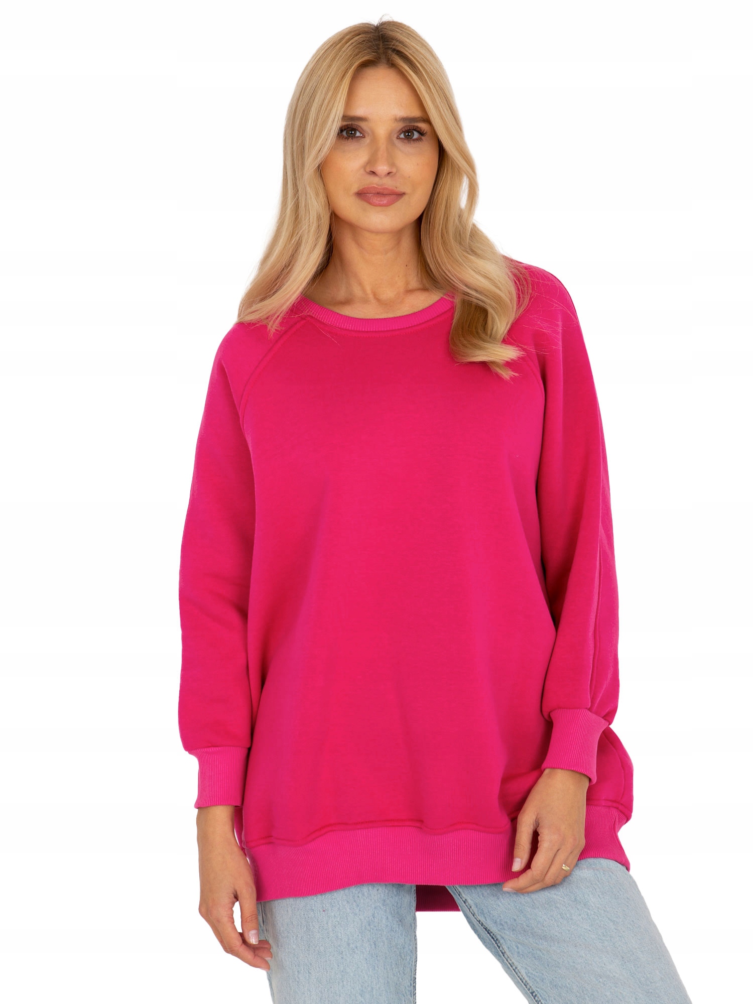 

Bluza Damska oversize dresowa gładka