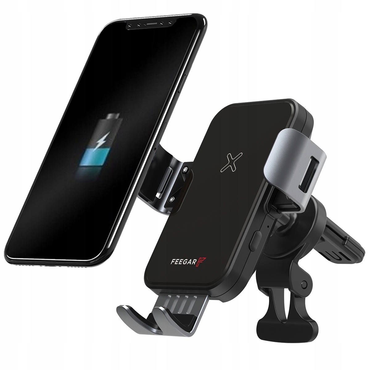 Feegar Držák Telefonu s 15W Bezdrátovou Nabíječkou