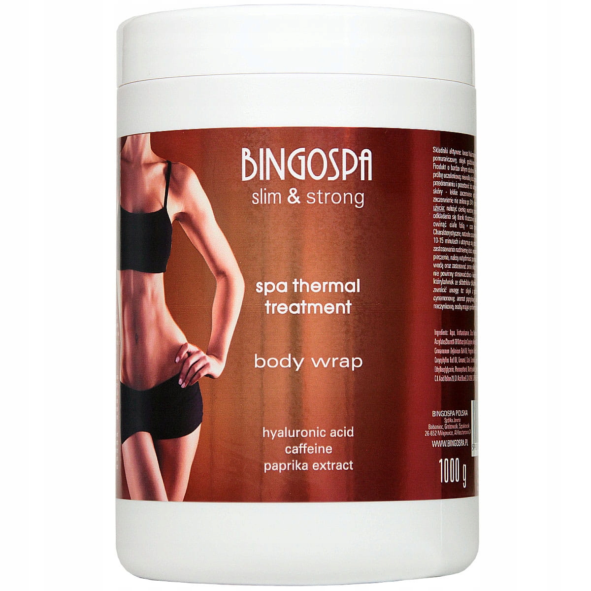 Bingospa Termická Ošetření Kyselina Hyaluronová Kofein Paprika 1000 g
