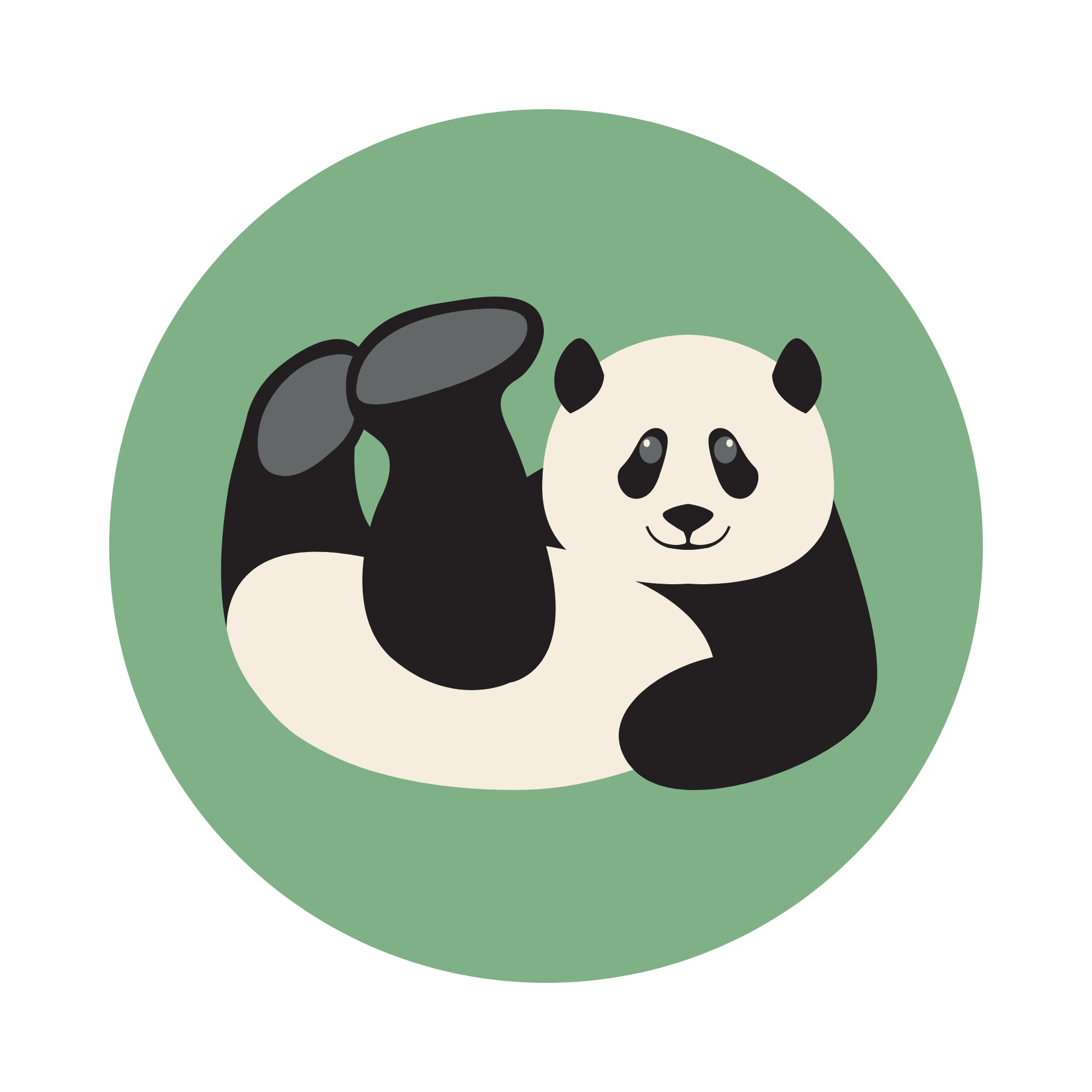 

Naprasowanka Panda termo naklejka na ubrania 7x7cm