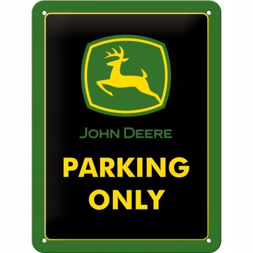 

Metalowy Plakat 15x20cm John Deere Parking