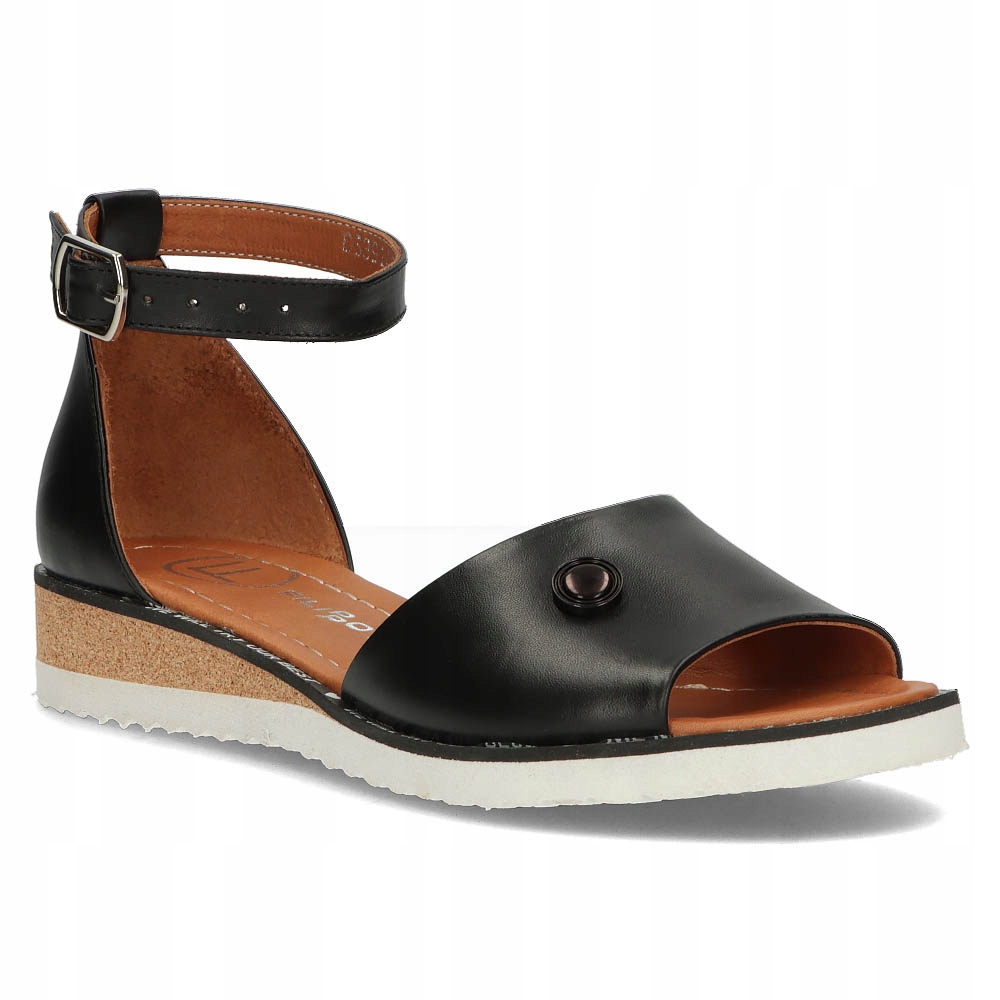 

Skórzane sandały Filippo DS3914/22 Bk r.38