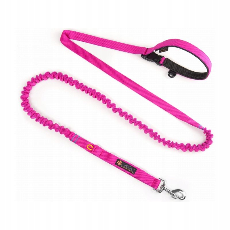 Levně Vodítko pro psa s tlumičem JoQu Two Runners Leash růžová
