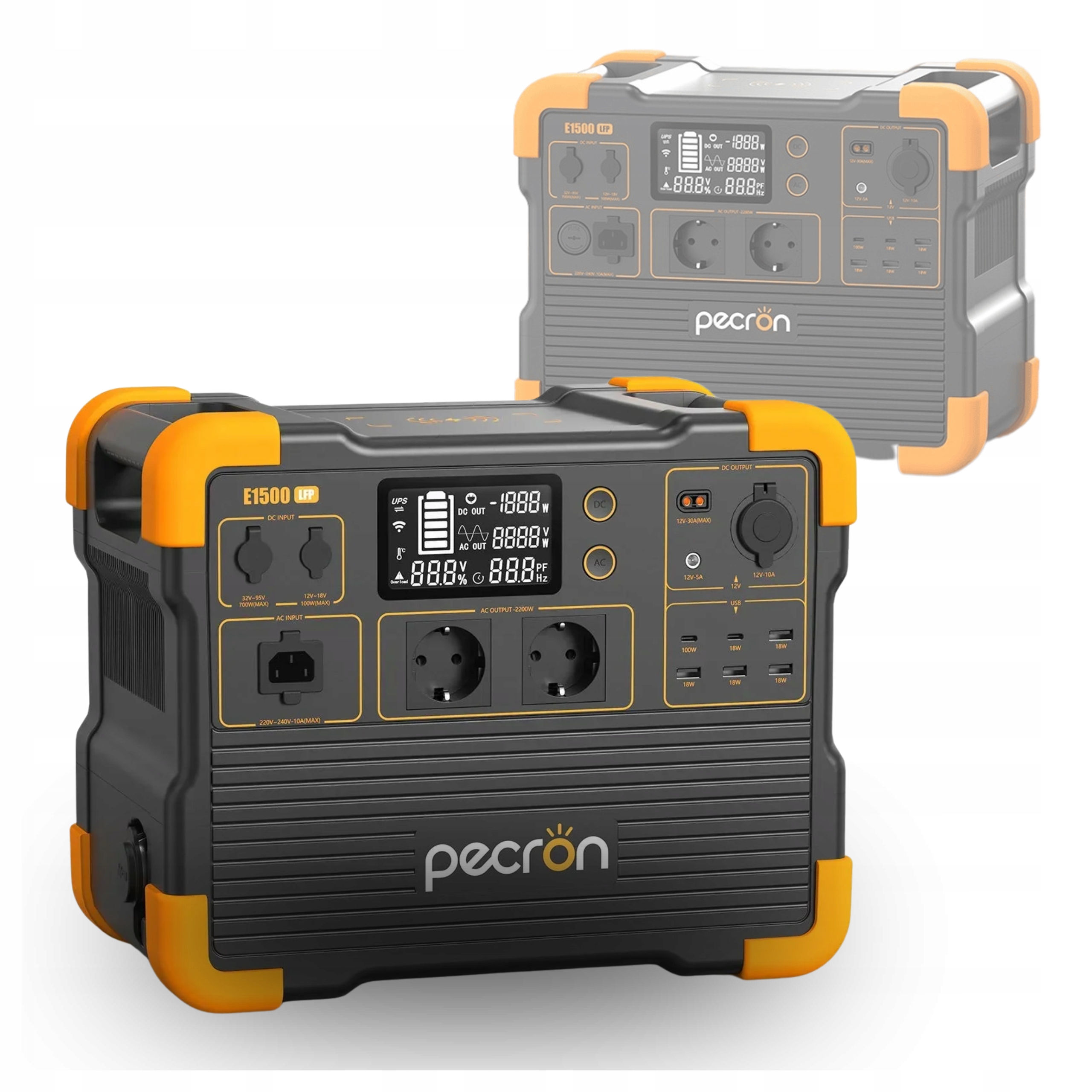 Przenośna Stacja Zasilania Pecron E1500LFP 2200W 1536Wh Elektrownia App