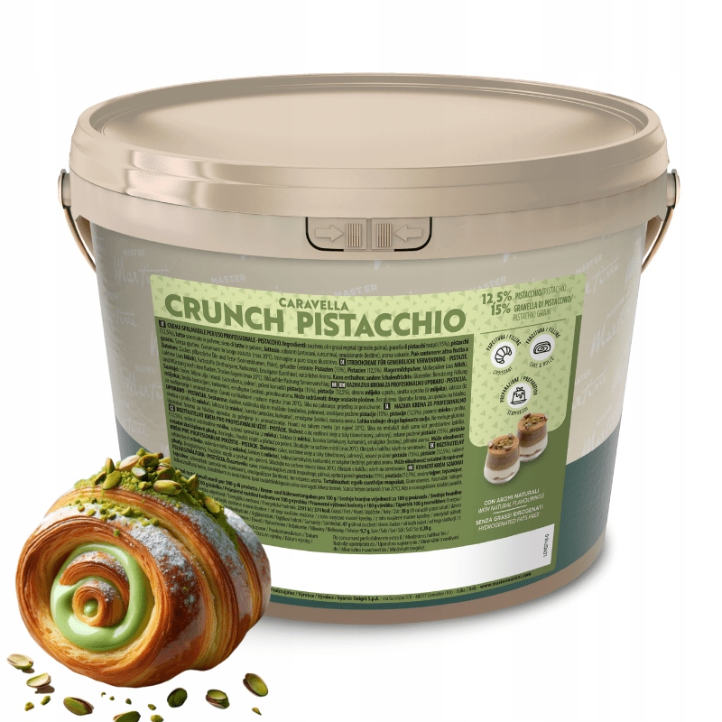 Levně Pistáciový krém Caravella Crunch Pistacchio 5 kg