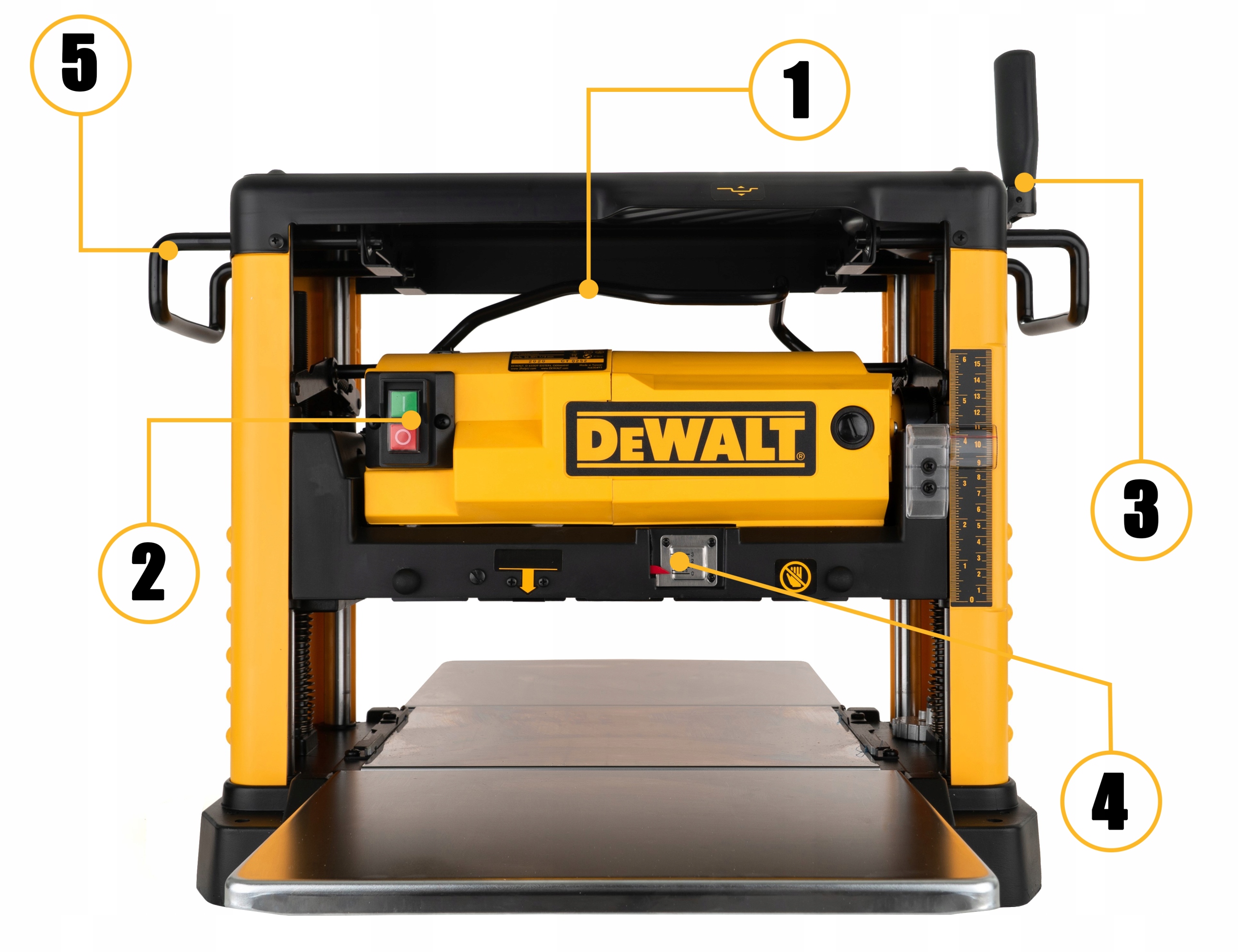 DEWALT GRUBOŚCIÓWKA STRUGARKA HEBLARKA DW733 outlet Głębokość strugania 2 mm