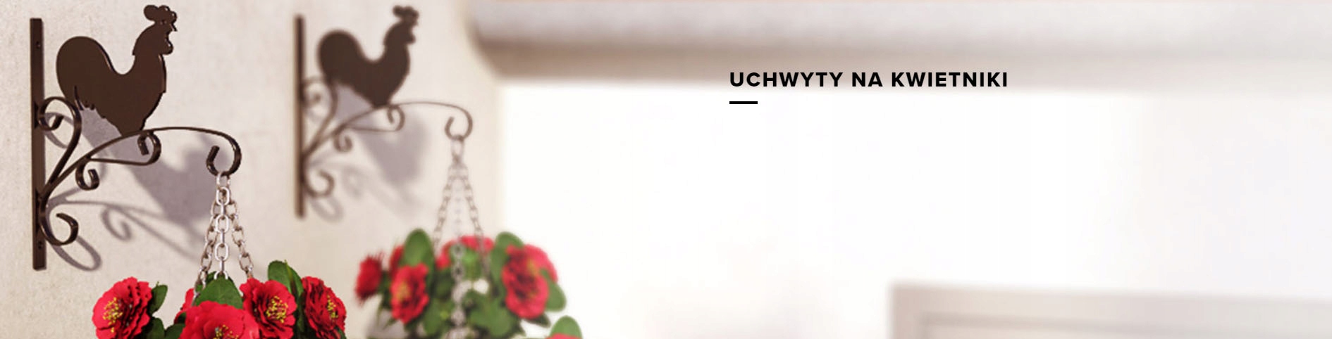 Hak wieszak uchwyt na doniczkę metalowy PROSTY Marka Domax