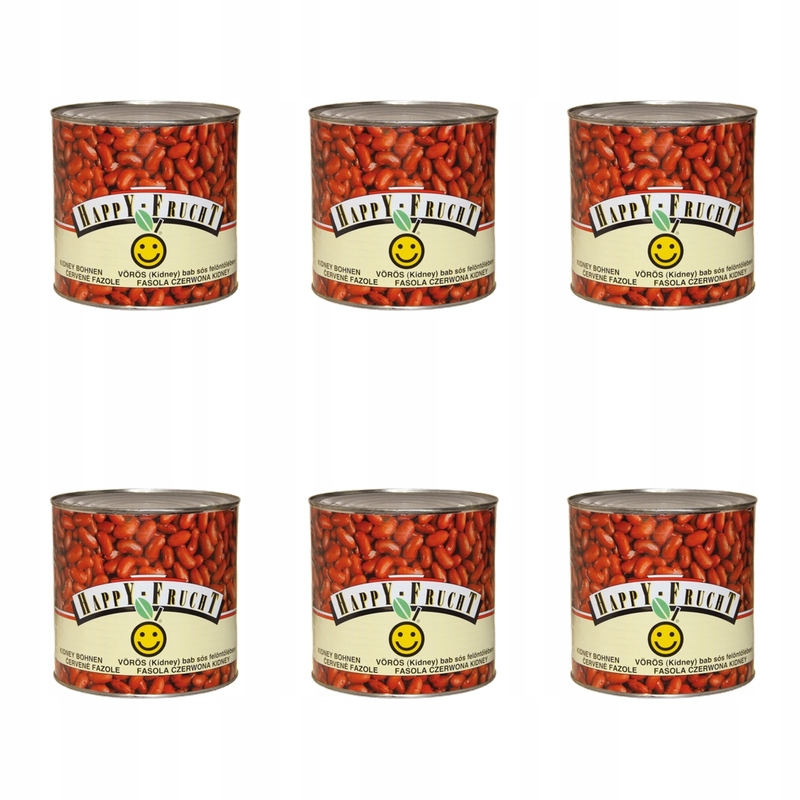 Happy Frucht Červené Fazole Kidney v nálevu 2500 g X6