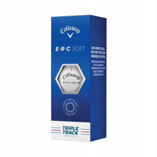 Piłki golfowe Callaway Erc Soft 2023, Triple Track