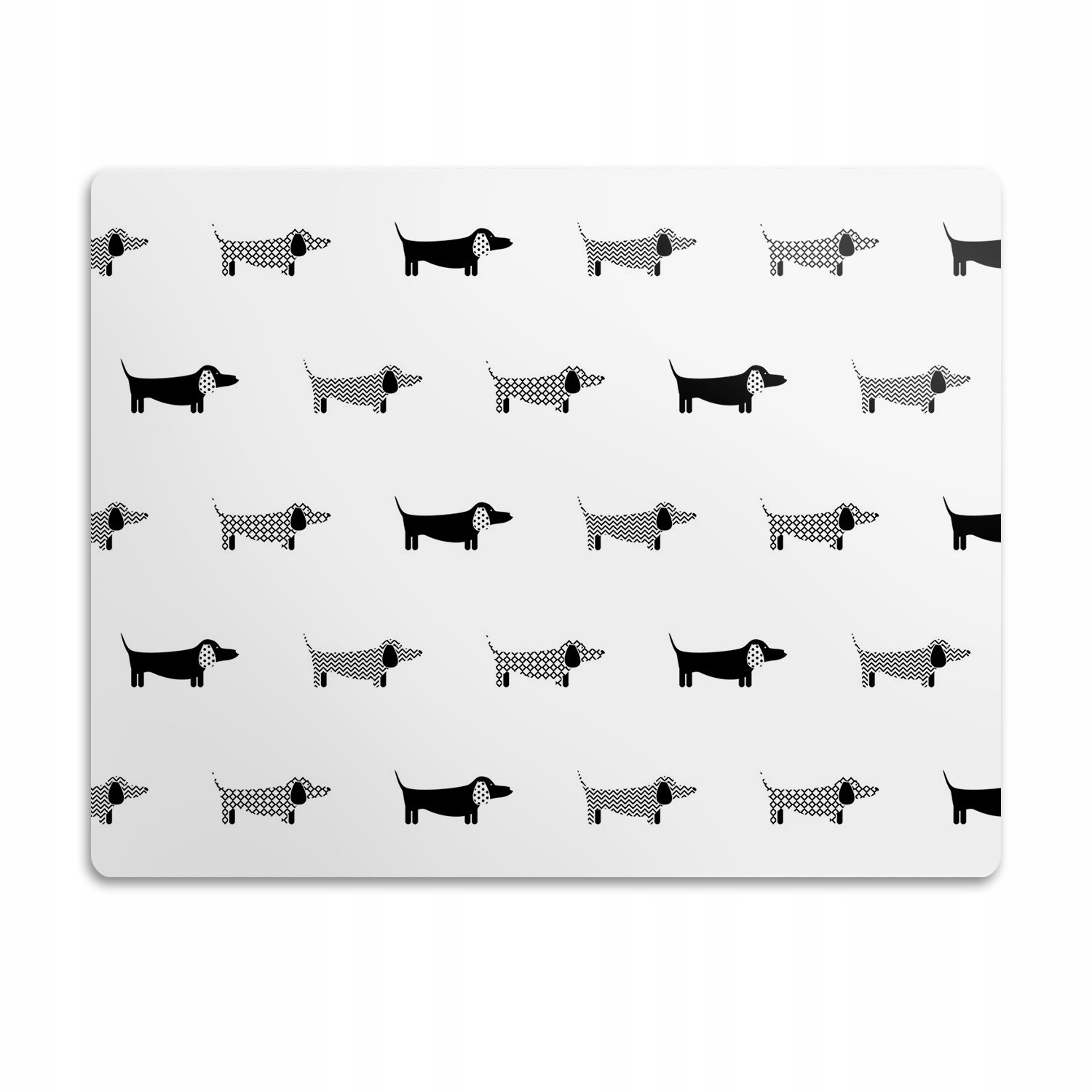 

Ochronna mata pod miski dla psa Psy jamniki 90x60