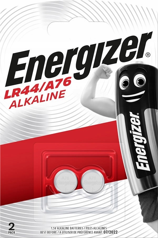 Energizer Baterie Alkaline Specjalistyczna LR44 A76 2 Sztuki 1,5V