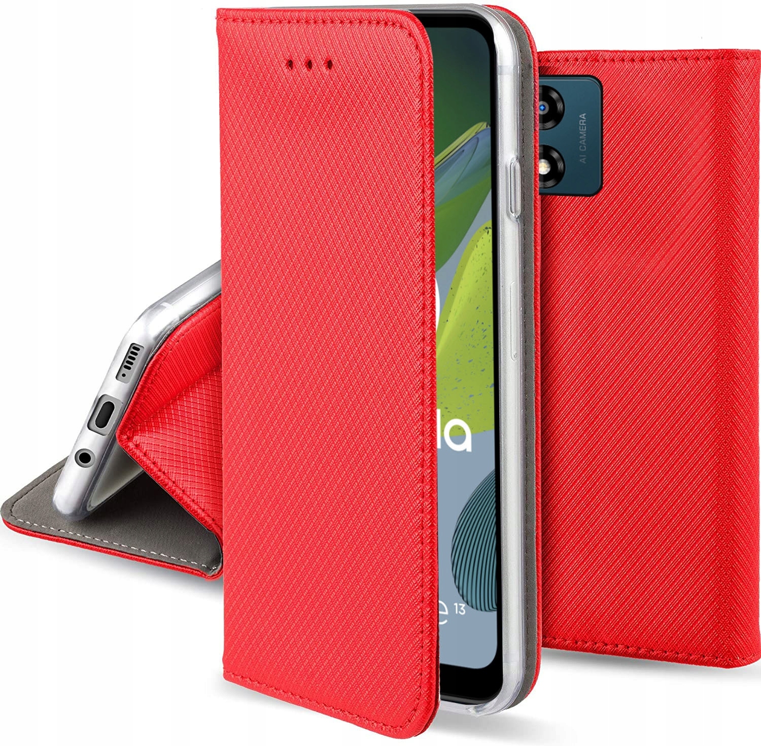 ETUI do MOTOROLA MOTO E13 MAGNET SMART CASE +SZKŁO