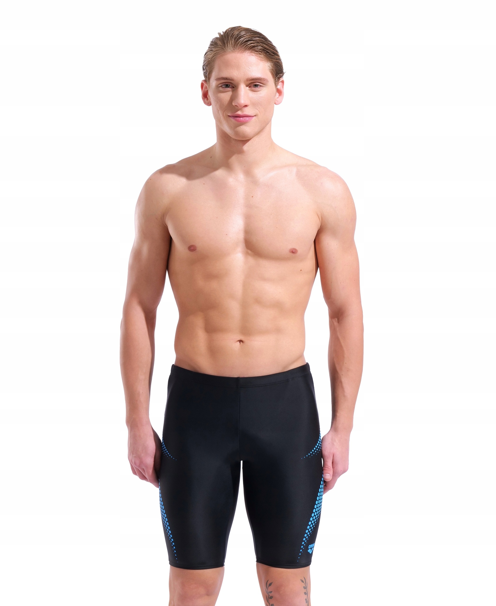 Spodenki pływackie męskie Arena Dotted Pattern Swim Jammer 80