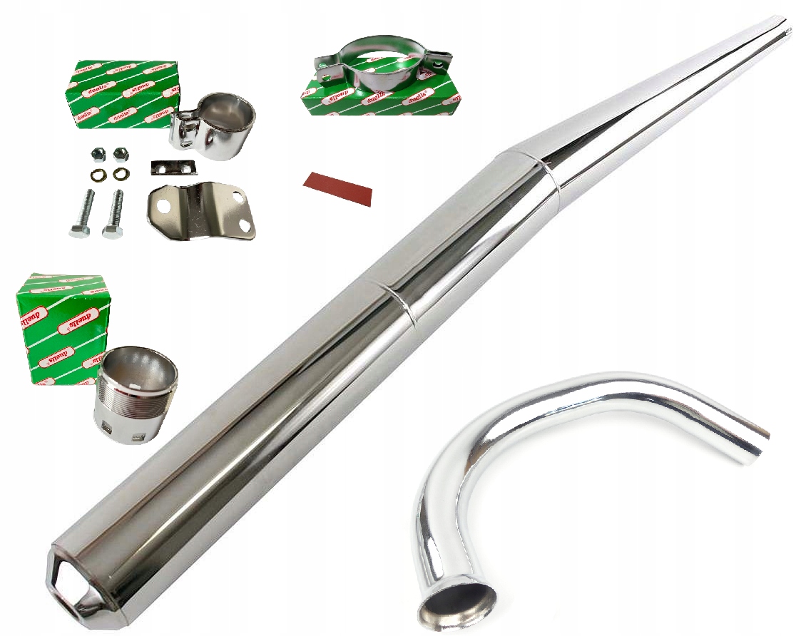 Nový Duells Kompletní Výfukový Set Tlumič Mz Etz 250