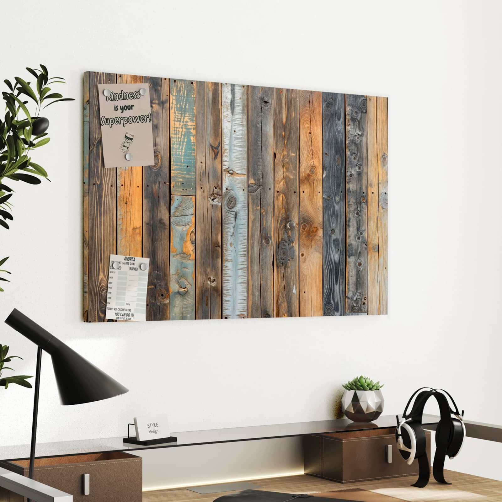 Magnetická tabule Panely šcienne s dřeva 60 × 40 cm