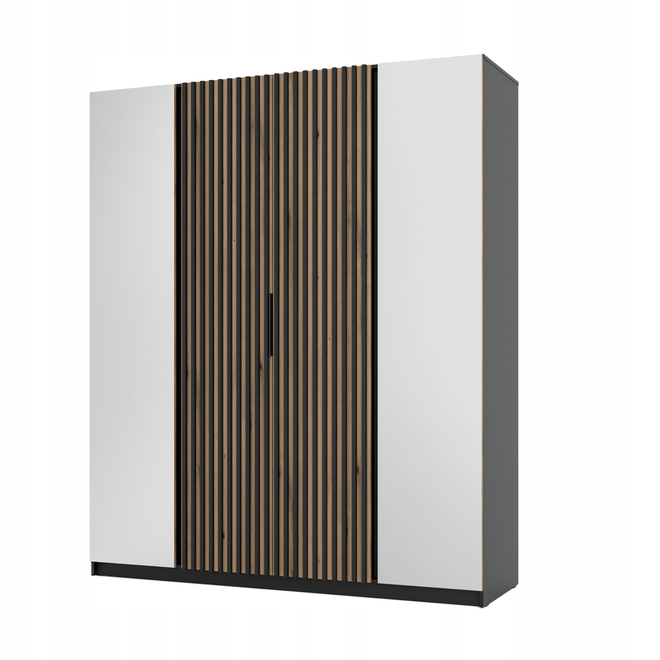 Elegantní velká prostorná Skříň Maja 2 Zrcadlo 2LAM Dveře Zásuvky Tyč