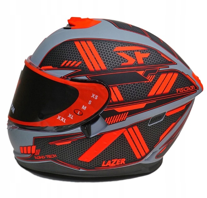 Kask LAZER RAFALE EVO Roadtech Red-Grey XL Kolor czarny czerwony szary