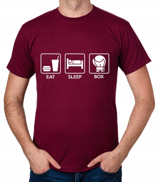 

koszulka Eat Sleep Box prezent