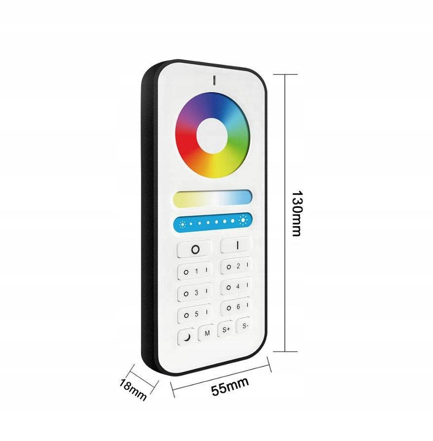 Pilot do kontrolera GL LED RGB+CCT 2.4GHz Kod producenta Pilot do Kontr. GL RGB+CCT 2.4