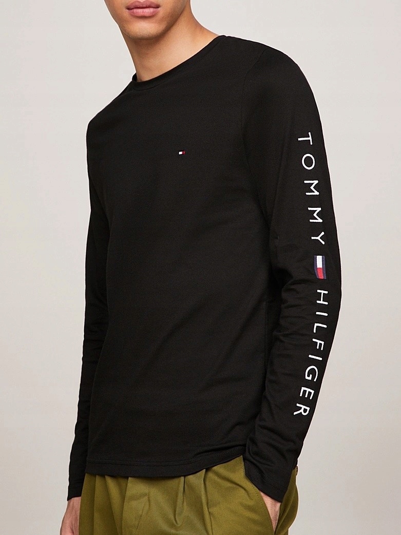 Pánské triko Tommy Hilfiger Logo Long Sleeve Tee