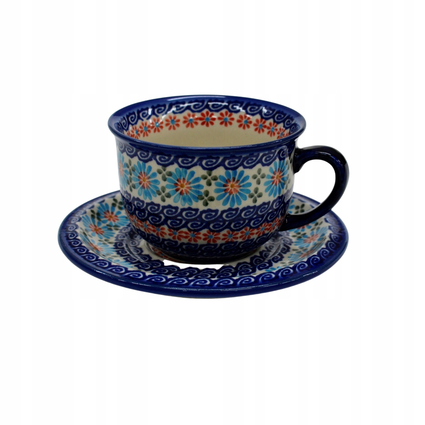 

Ceramiczna filiżanka i spodek Ceramika Bolesławiec