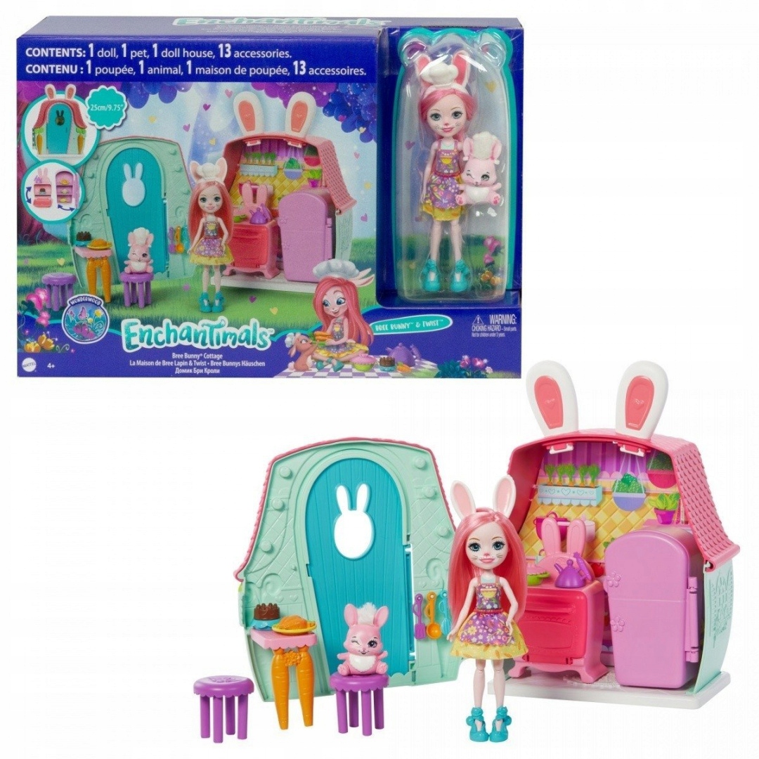 

Enchantimals Zestaw Chatka Króliczka Bree Bunny