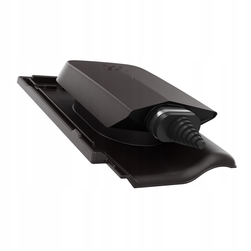 Solární střešní průchod solárních kabelů Braas Rubín 9V Teakový