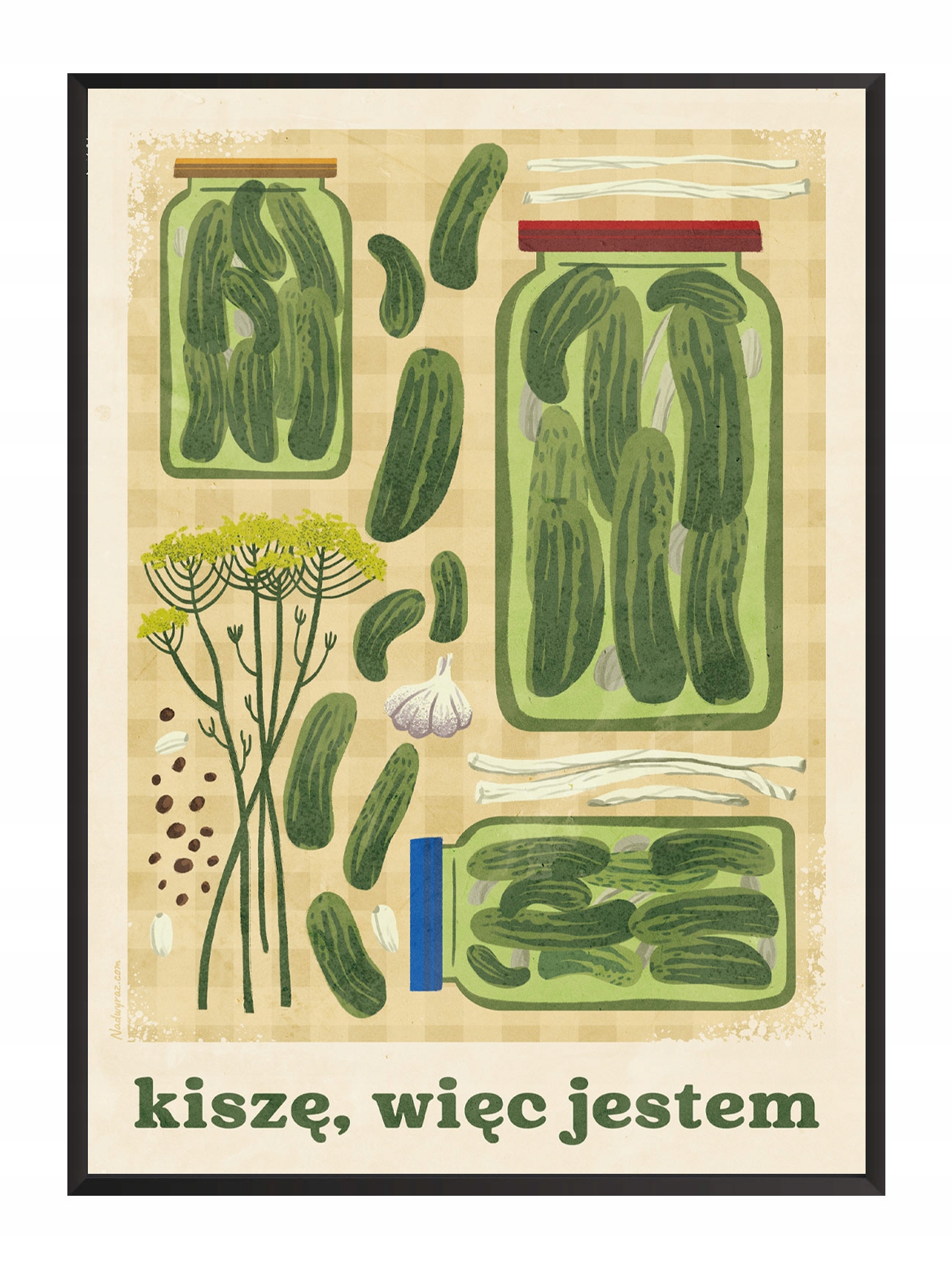 Kiszę, Więc Jestem plakat 50x70