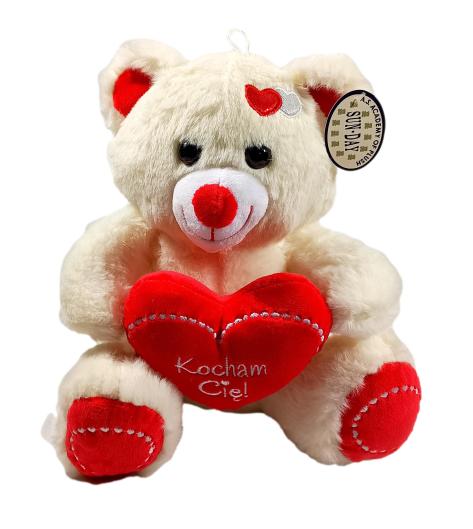 MIŚ Pluszowy z Sercem - Dzień Kobiet Prezent - <3