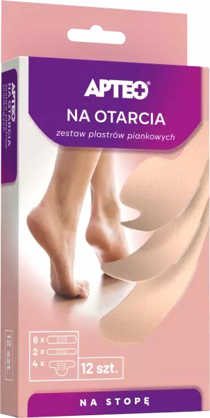 

Plastry piankowe Apteo Pęcherze i Otarcia 12 sztuk