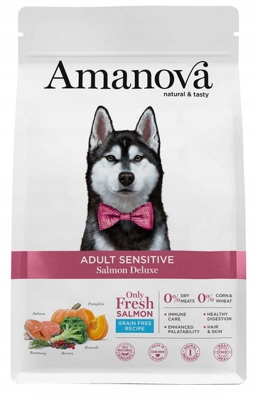 Levně Amanova Dog Adult Sensitive Salmon Deluxe losos 2kg