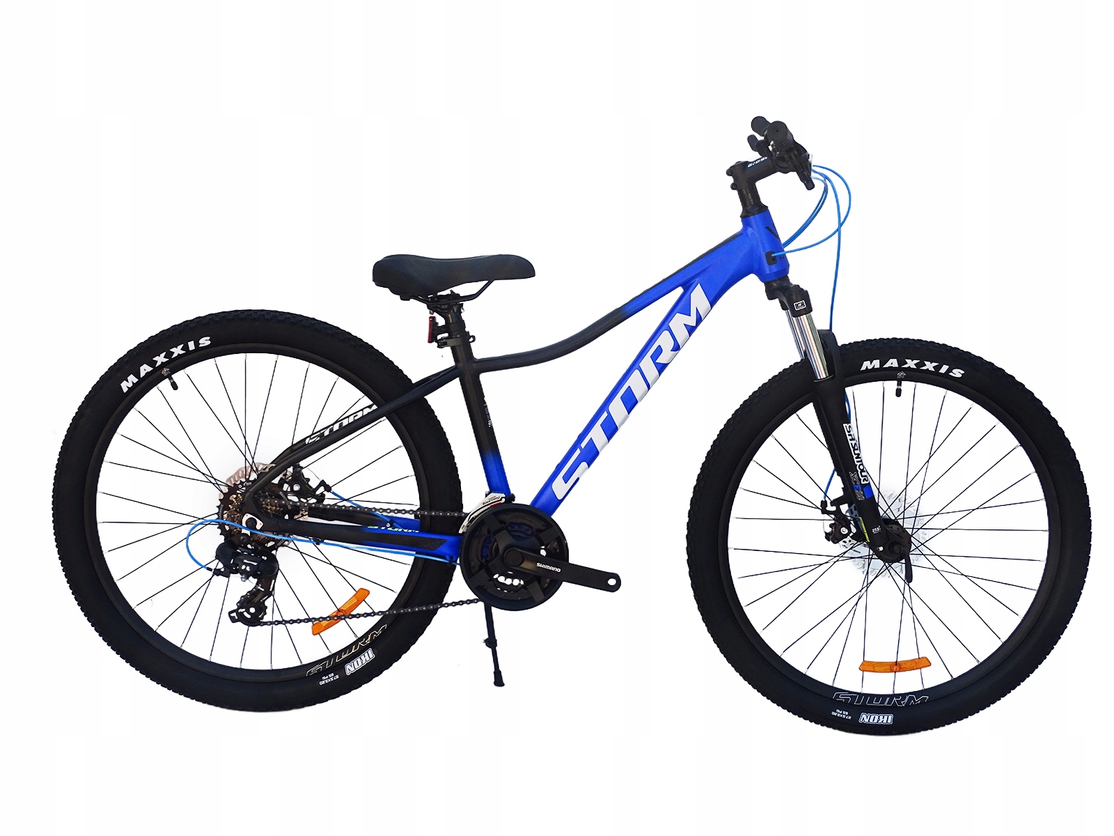 Rower 27,5 Storm Shark 1.0 Górski Mtb Aluminiowy 15'' Niebieski Mat