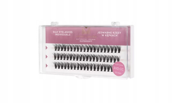 30D SUPERSOFT | Rzęsy kępki - ManyLashes C 16mm Kolor czarny
