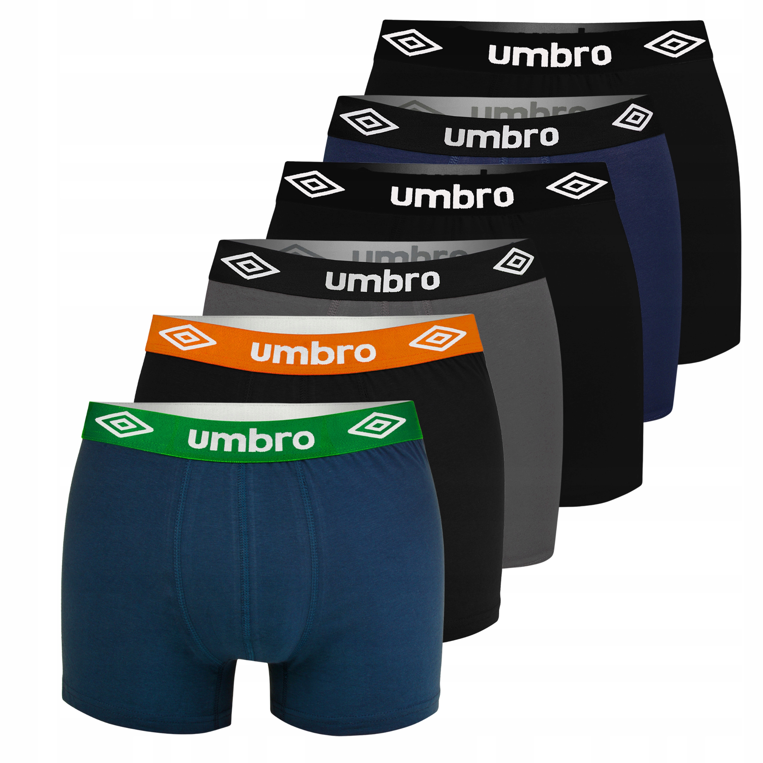 Umbro Pánské boxerky 6 kusů Bavlněné Velikost 2XL