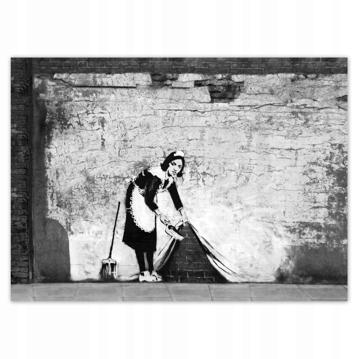 Fototapety 254x184 Banksy Slúžka Grafiti
