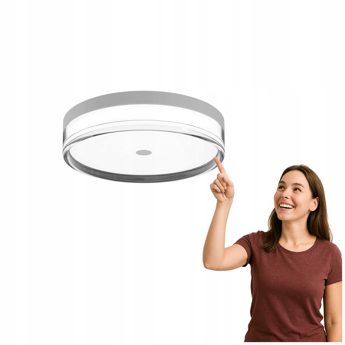 Led stropná lampa Molino 24W, moderná, biela matná Italux