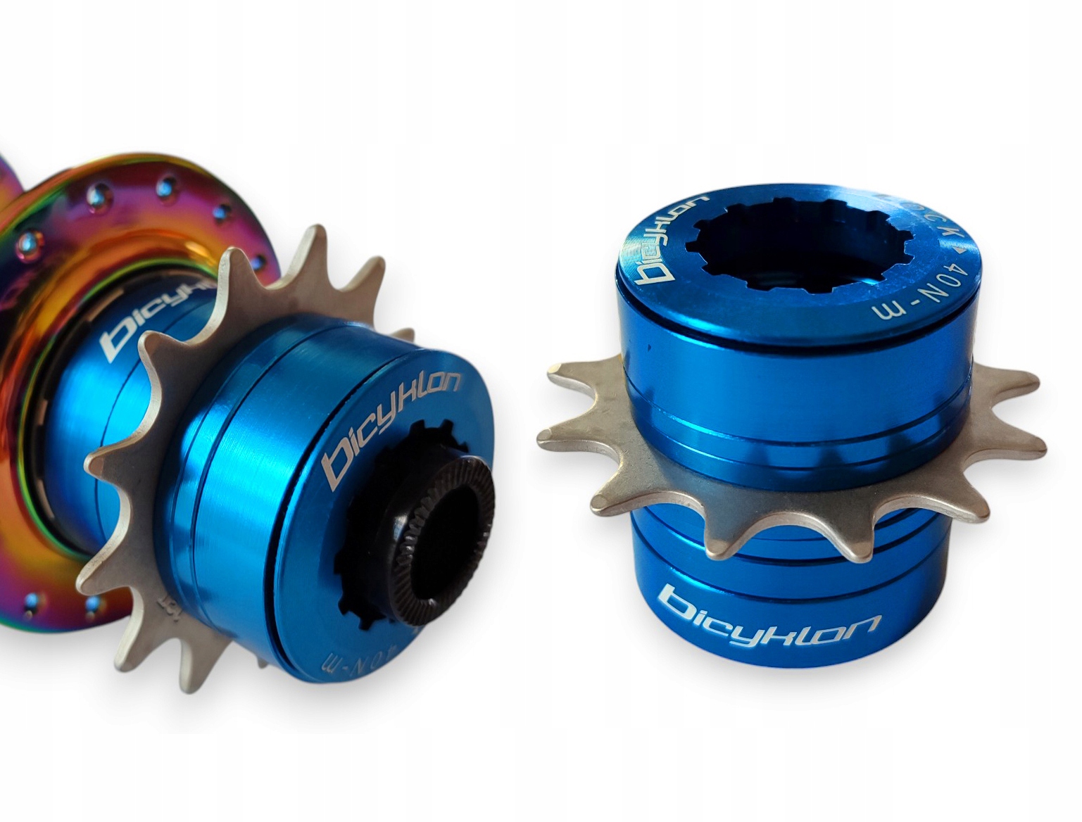 Adapter Reduktor Zamiast Kasety Bicyklon Single Speed Kit 13T Niebieski