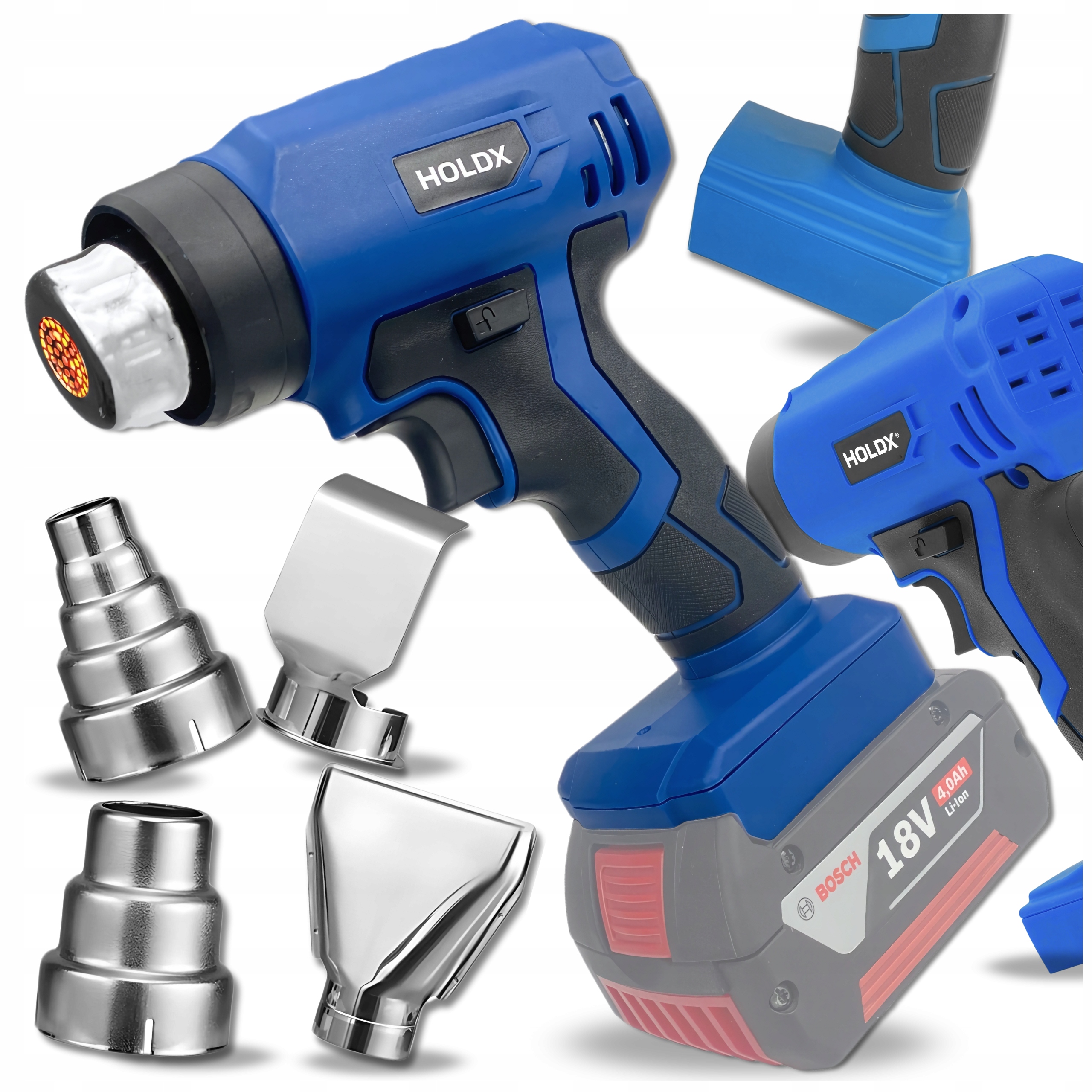 Opalarka Holdx Akumulatorowa Na Baterie Bosch 18V Zestaw Dysze Mocna