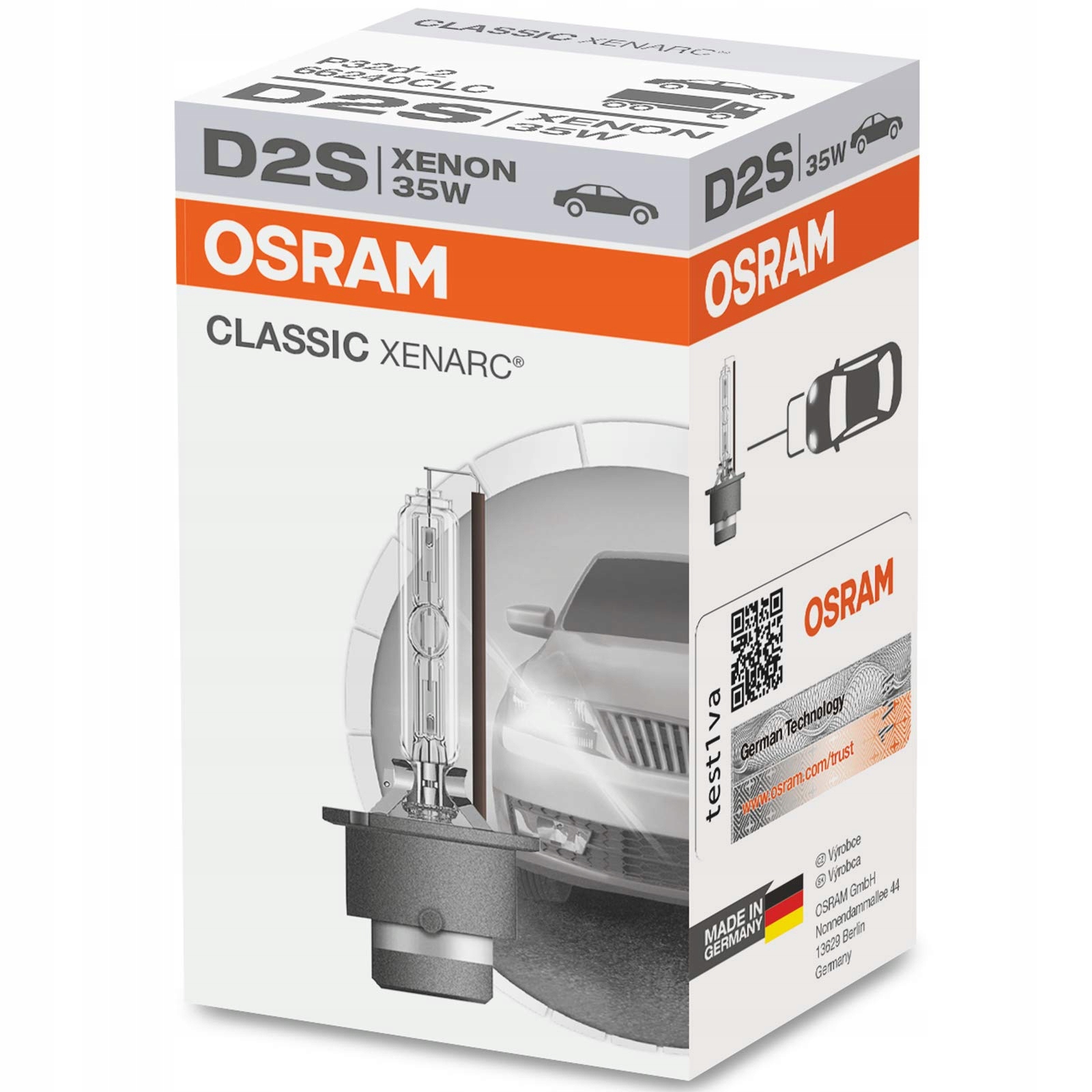 

Żarówka Xenon Osram Classic Xenarc D2S 35W *1 Szt.