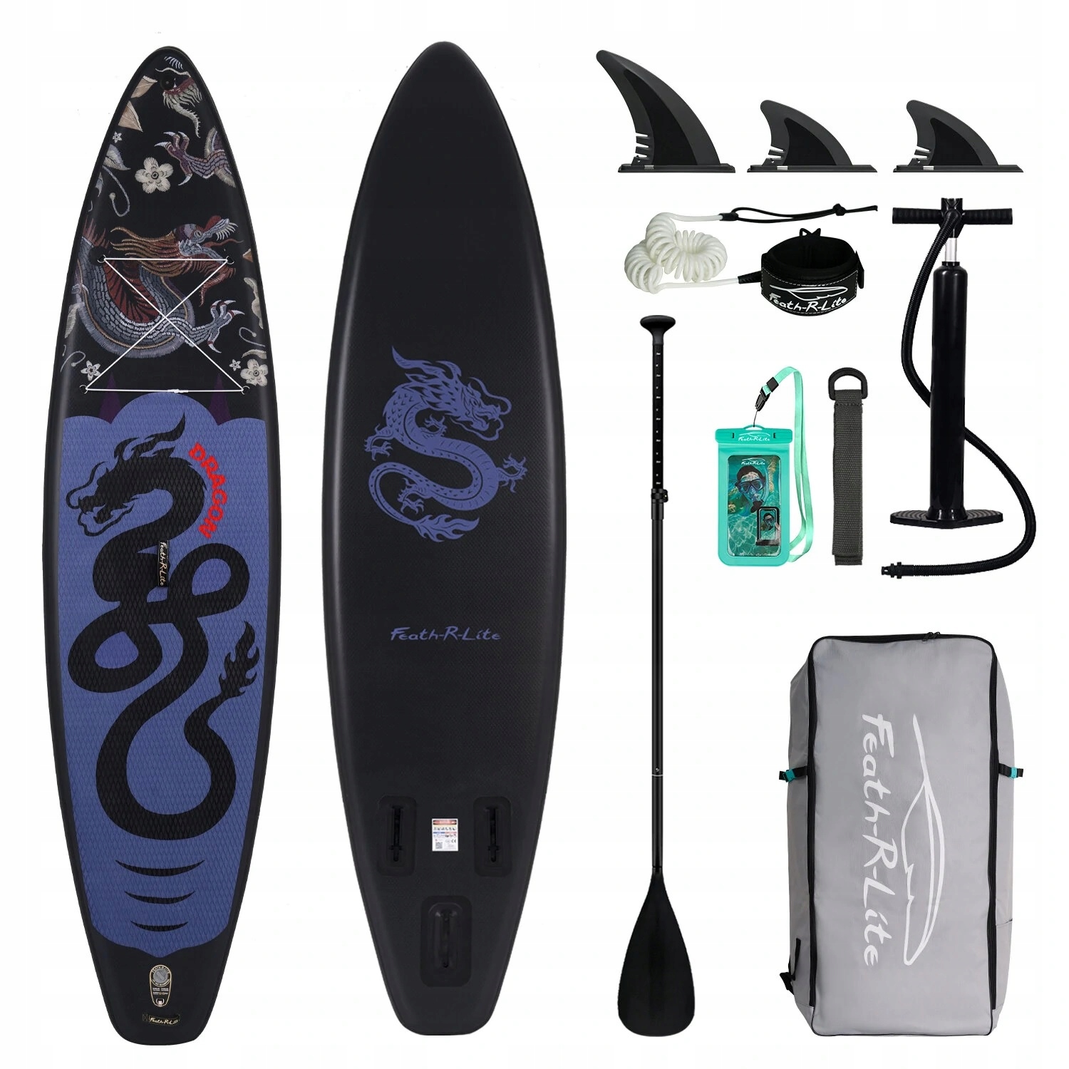 DESKA SUP POMPOWANA FunWater DRAGON Feath-R-Lite SUPFR17U duża 350cm