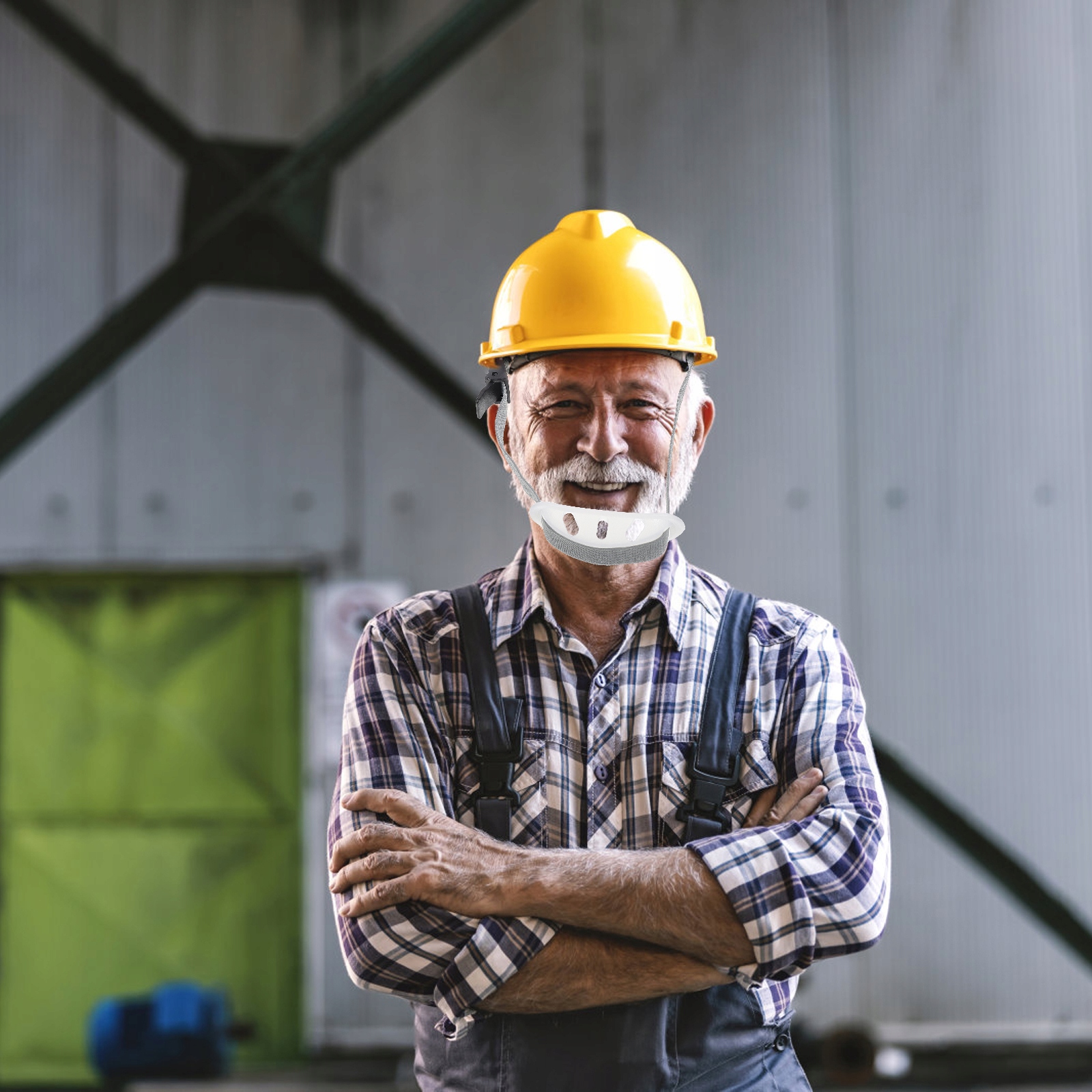 Profesjonalny pasek do kasku, podbródek, biały Marka bez marki
