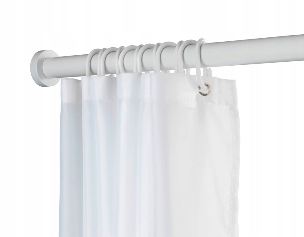 Teleskopická sprchová tyč Luz, Ø 2,8 cm, 70-115 cm, bílá, Wenko